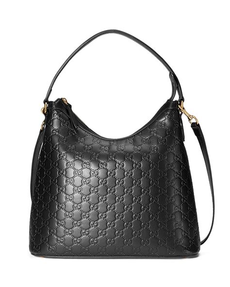 gucci hobo bag vintage black|guccissima hobo bag.